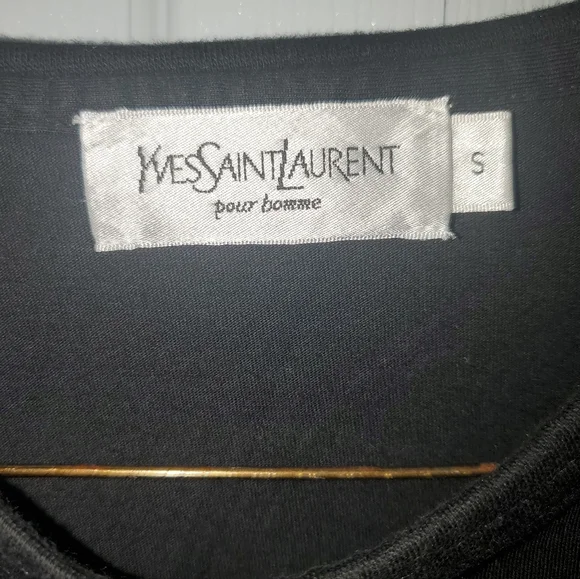 YVES SAINT LAURENT MEN'S Long Sleeve Tshirt Siz S=Med. - Picture 12 of 14